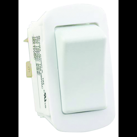 JR PRODUCTS JR Products 14015 Water-Resistant SPST On/Off Switch - White 14015